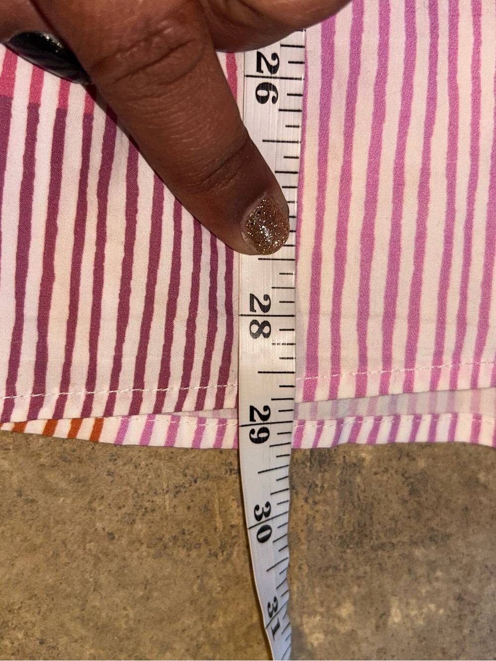 Maeve Shirt - Gable Tiered Tunic pink/white print - Picture 11 of 11